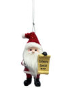 Santa's Nice List Personalized Name Ornament Blank DIY, Family and Holiday Greetings