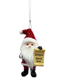 Santa's Nice List Personalized Name Ornament Blank DIY, Family and Holiday Greetings