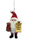 Santa's Nice List Personalized Name Ornament Blank DIY, Family and Holiday Greetings