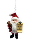 Santa's Nice List Personalized Name Ornament Blank DIY, Family and Holiday Greetings