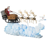 Hallmark Disney Tim Burton's The Nightmare Before Christmas Santa Jack's Sleigh Ride Tabletop Decoration With Light and Sound