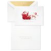 Hallmark Santa Claus Sleigh Boxed Christmas Cards, Pack of 12
