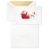 Hallmark Santa Claus Sleigh Boxed Christmas Cards, Pack of 12