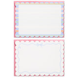 Hallmark Scallops and Stripes Flat Note Cards in Caddy, Box of 40