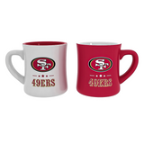 Set of 2 San Francisco 49ers 10 oz. Ceramic Mugs