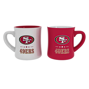 Set of 2 San Francisco 49ers 10 oz. Ceramic Mugs