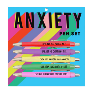 Set of 5 Anxiety Pens