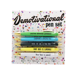 Set of 5 Demotivational Pens