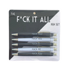 Set of 5 Fuck It All Pens