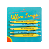 Set of 5 Office Lingo Pens