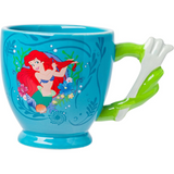 Disney Princess Ariel 20 Oz. Mermaid Tail Shaped Handle Ceramic Mug