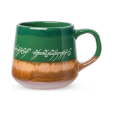 Silver Buffalo Lord of The Rings Elven Text 18 oz. Tapered Pottery Mug
