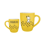 Silver Buffalo Peanuts Snoopy Paw Print Trail 25 oz. Jumbo Curved Ceramic Mug