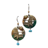 Silver Forest Silver Adirondack Chair & Sun Earrings