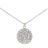 Silver Round CZ Layers Necklace