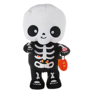 Hallmark Trick-or-Treat Skeleton Plush With Sound and Motion, 10"