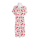 Sleep Dress Cherry Hearts