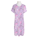 Sleep Dress Purple Fancy Floral