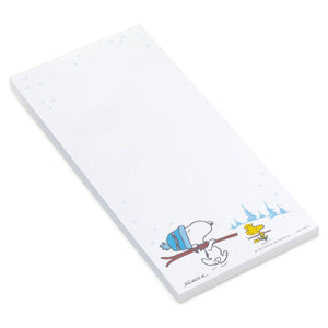 Hallmark Peanuts Snoopy and Woodstock With Skis Memo Pad and Pencil
