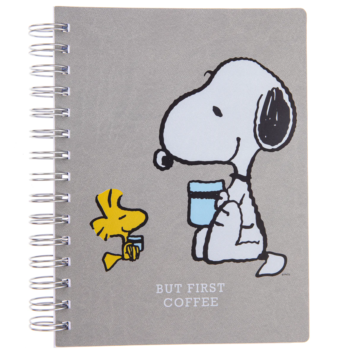 Peanuts Snoopy & Woodstock But First Coffee Spiral Vegan Leather Journ ...