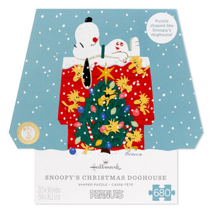 Hallmark Peanuts® Snoopy's Christmas Doghouse 680-Piece Shaped Puzzle
