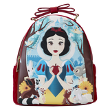 Loungefly Snow White Classic Apple Quilted Velvet Mini Backpack (Front)