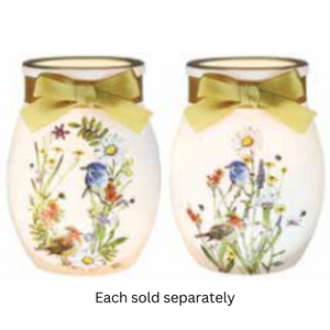 Spring Florals Small Jar with Ribbon