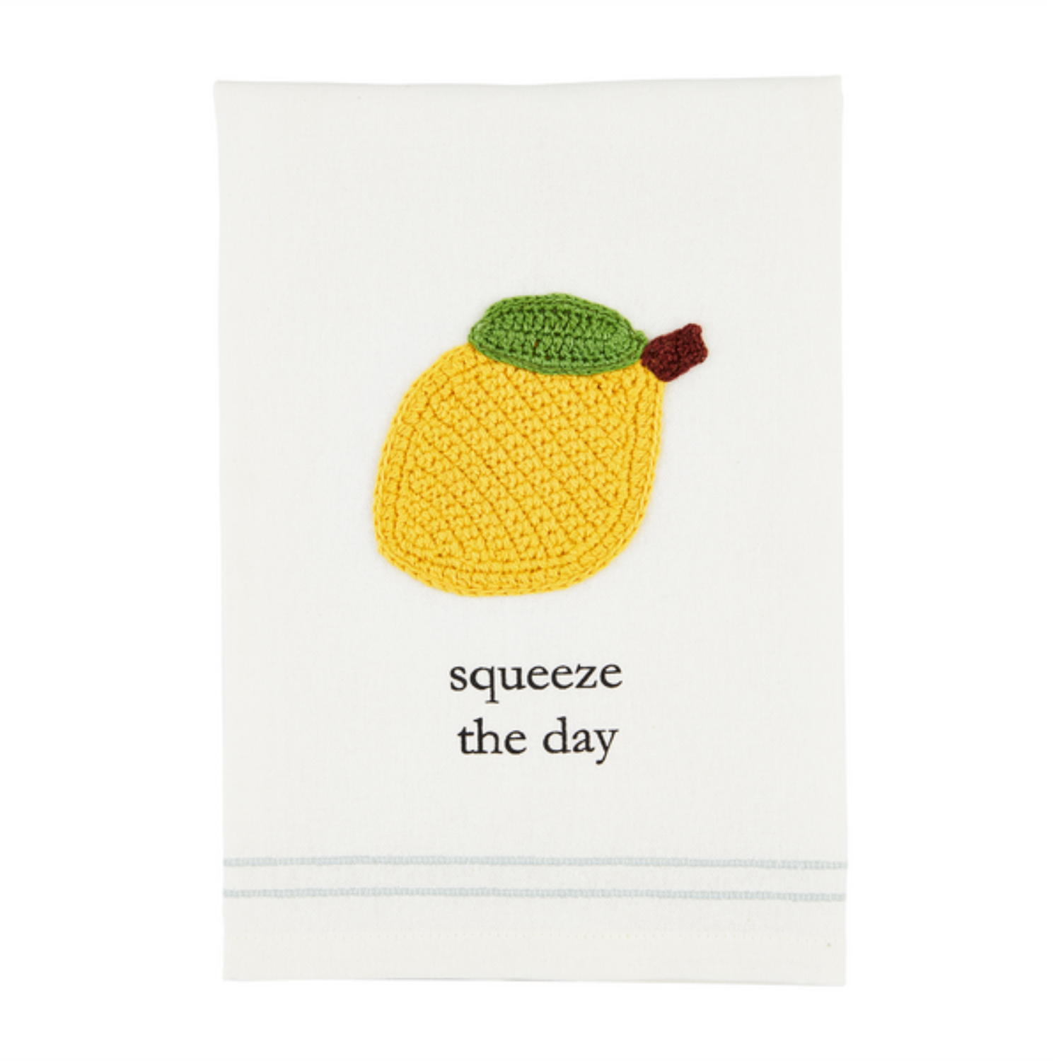 Squeeze the Day Lemon Crochet Tea Towel – Steve's Hallmark