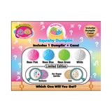 Squishy Surprise Limited Edition Star Sparkles or Neon Color Mini Mystery Dumpling in Bamboo Case 2.25"