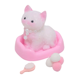 Squishy & Soft Fuzzy Friends Kitty with Bed, Brush, Collar, Ball & Adoption Certificate