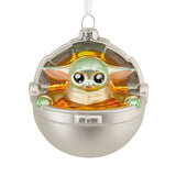 Hallmark Star Wars: The Mandalorian™ Grogu in Pram Glass Hallmark Ornament