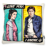 Hallmark Star Wars™ Han Solo™ and Princess Leia™ Pillow With Sound