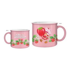 Strawberry Shortcake Vintage Holding Berry Glitter 20 Oz. Ceramic Camper Mug