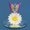 Glass Baron Sunburst Fairy on Daisy Glass Figurine