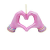 5" Pink Heart Hands with Friendship Bracelets Swifties Ornament