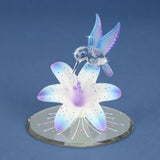 Hummingbird on Blue Lily Figurine