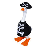 Halloween Skeleton with Pirate Hat Outfit for Gordy the Goose