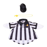 Outfit for Giddy the Metal Porch Goose Gameday Referee
