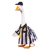Outfit for Giddy the Metal Porch Goose Gameday Referee