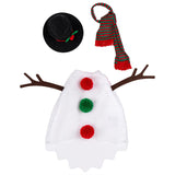 Outfit for Giddy the Metal Porch Goose Snowman with Twig Arms Scarf and Top Hat
