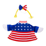 Outfit for Giddy the Metal Porch Goose Patriotic Dress