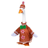 Outfit for Giddy the Metal Porch Goose Gingerbread with Peppermint Hat