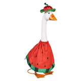 Outfit for Giddy the Metal Porch Goose Watermelon Season