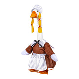 Outfit for Giddy the Metal Porch Goose Thanksgiving Harvest Pilgrim Woman with Hair Braids