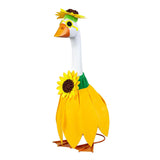 Outfit for Giddy the Metal Porch Goose Sunflower Skirt