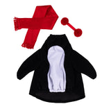 Outfit for Giddy the Metal Porch Goose Penguin with Scarf and Earmuffs