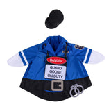 Outfit for Giddy the Metal Porch Goose Police Guard On Duty