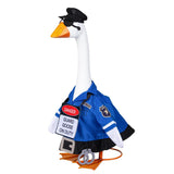 Outfit for Giddy the Metal Porch Goose Police Guard On Duty