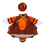 Outfit for Giddy the Metal Porch Goose Thanksgiving Harvest Turkey with Hat
