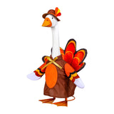 Outfit for Giddy the Metal Porch Goose Thanksgiving Harvest Turkey with Hat